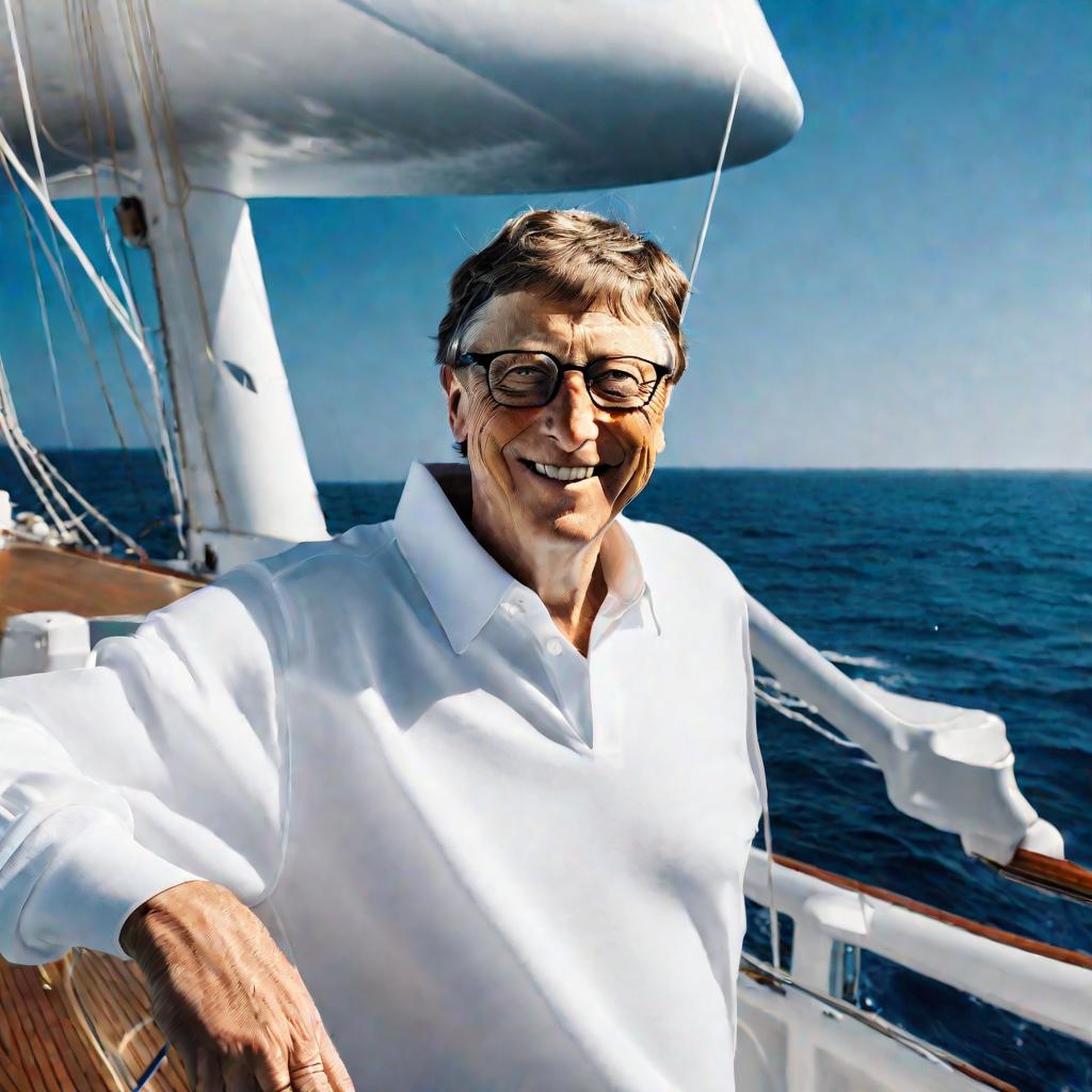 Билл Гейтс на яхте