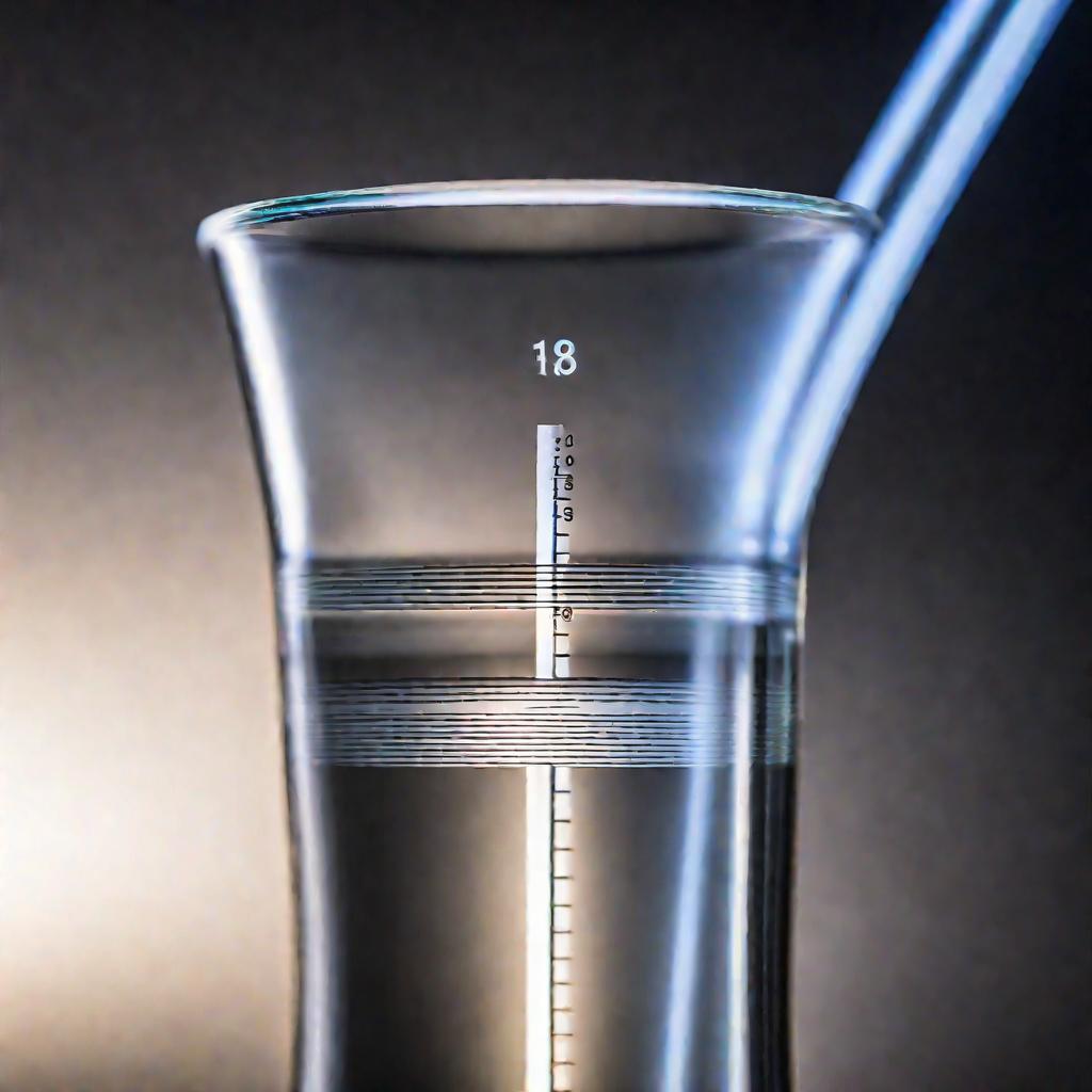 Измерительный стеклянный прибор с точной градуировкой