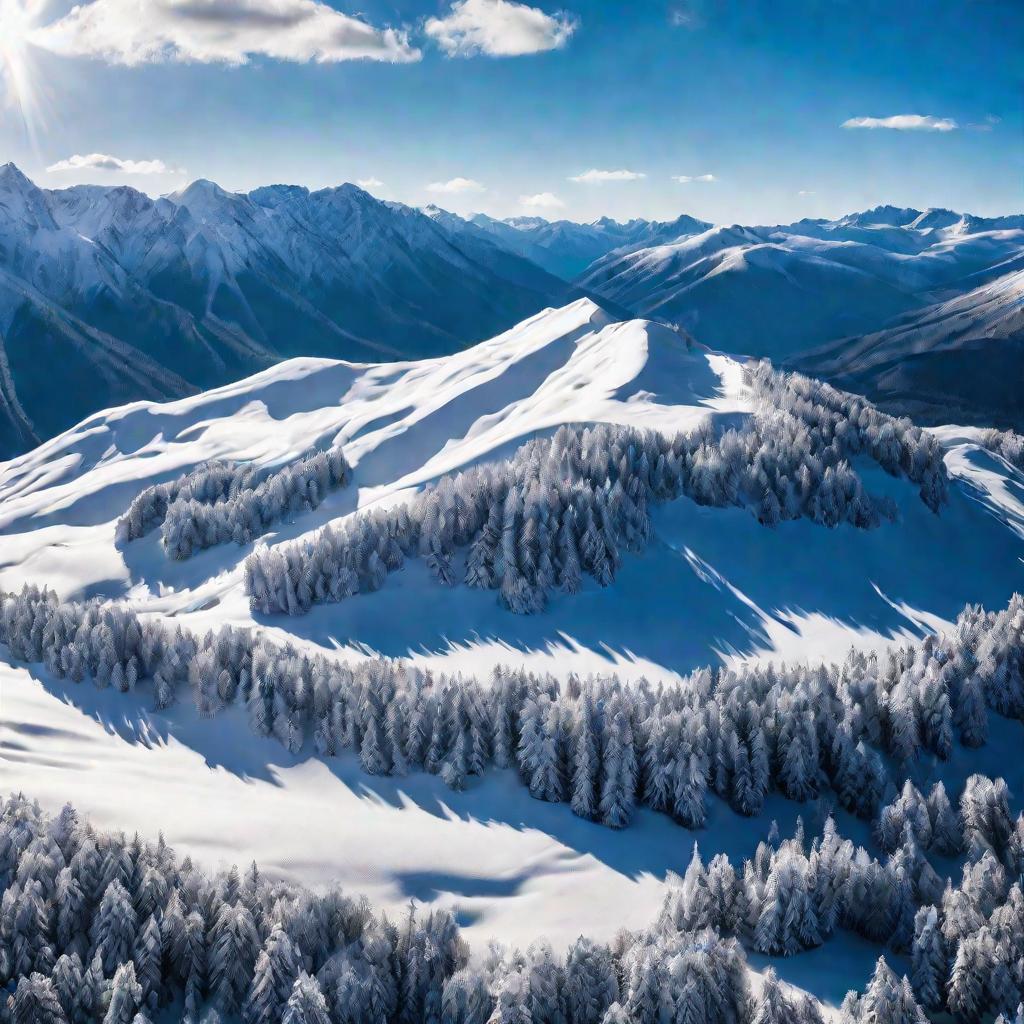 Детальная панорама гор