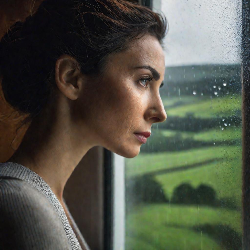 Портрет женщины у окна