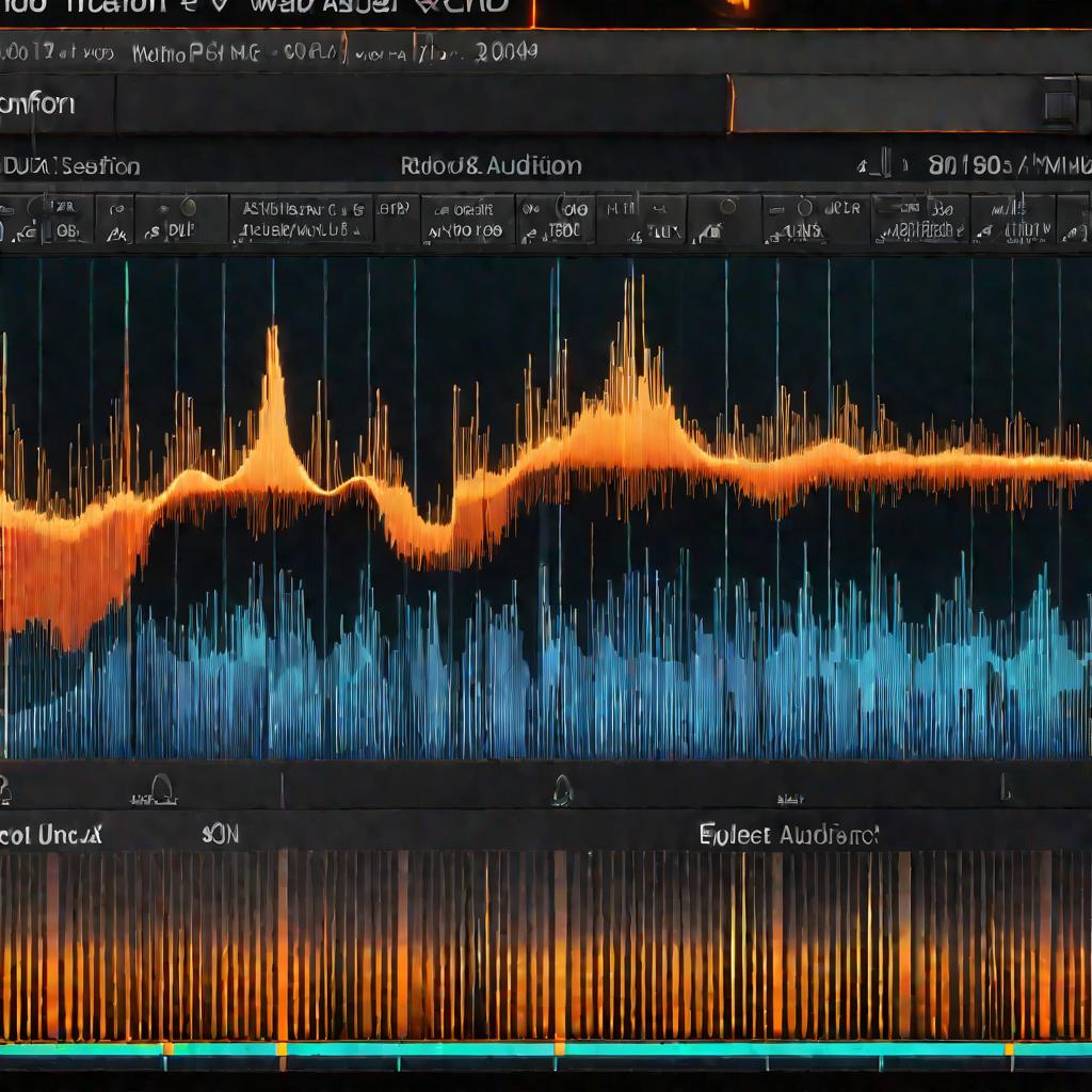 Аудиоволна в редакторе Adobe Audition