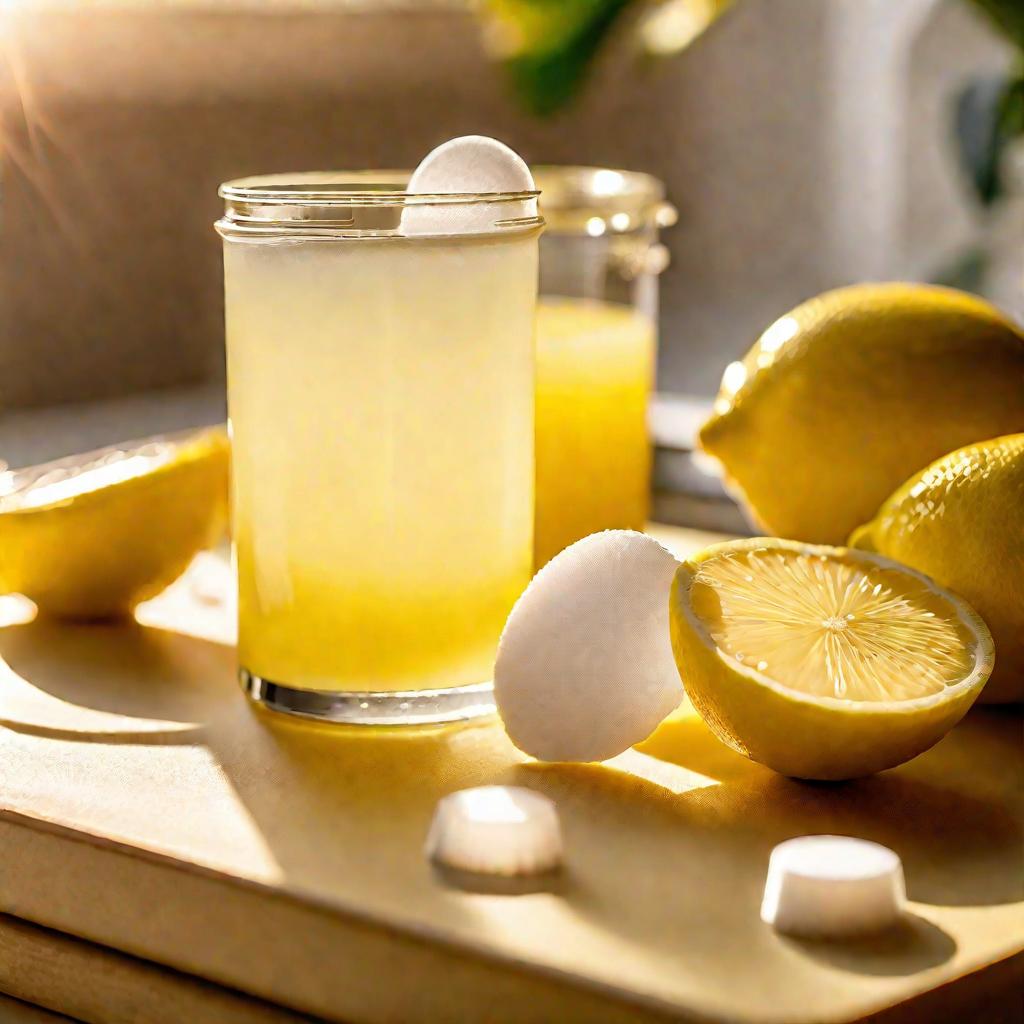Ингредиенты для осветляющих патчей с лимоном