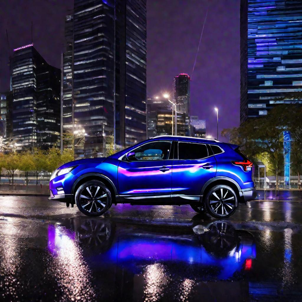 Nissan Qashqai J10 на городской улице