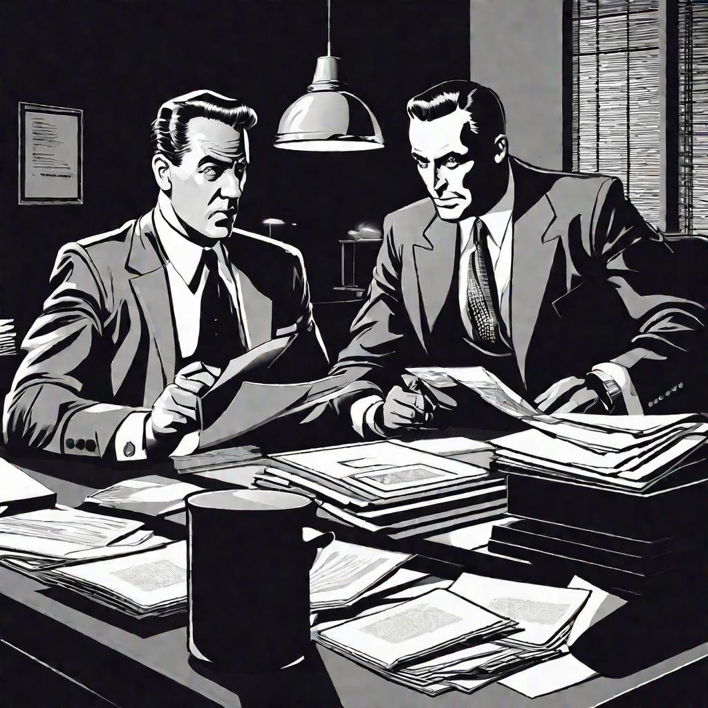 Бизнес-партнеры в офисе