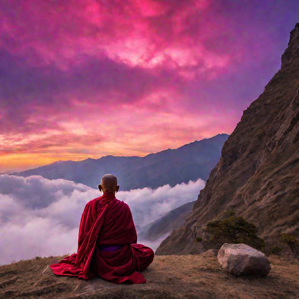 Медитация монаха