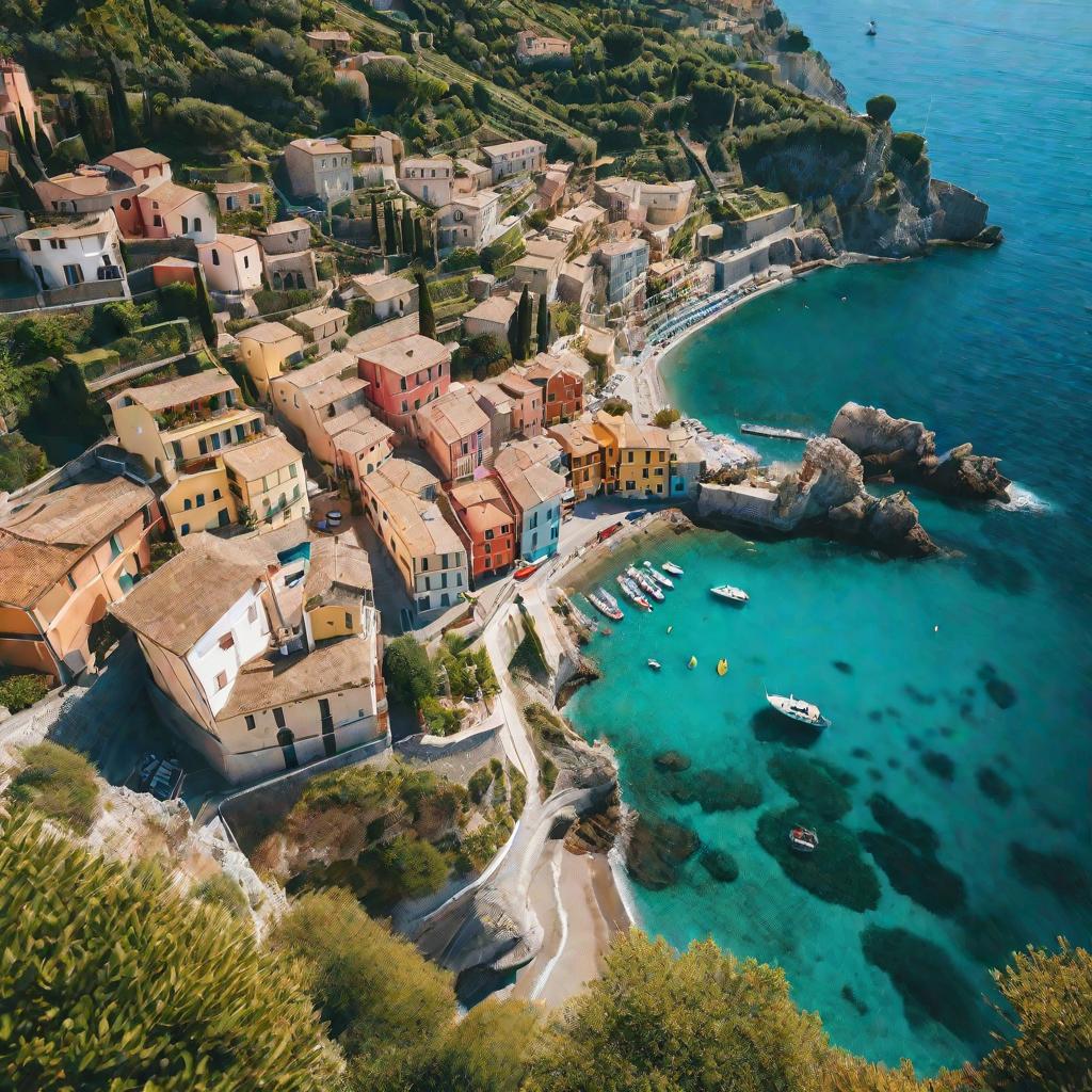 Итальянская деревня над морем