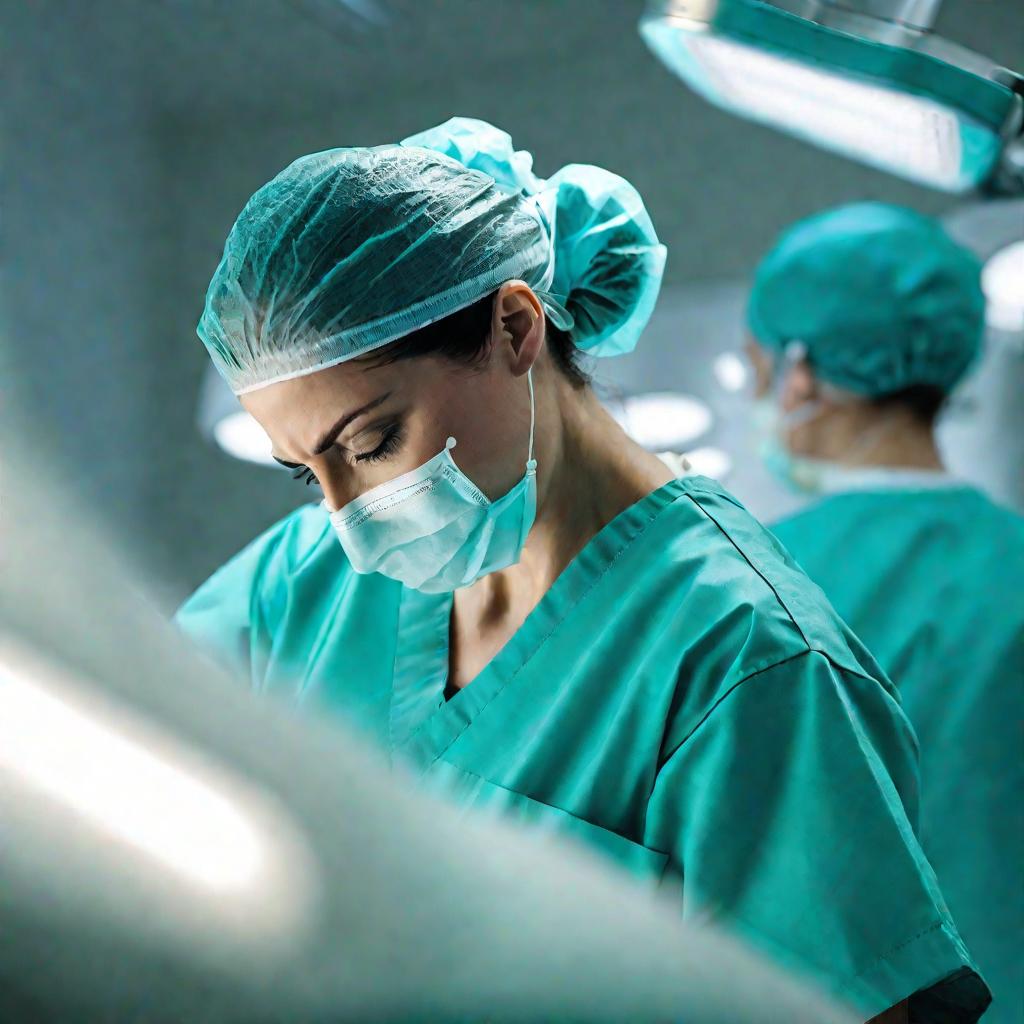 Хирург во время операции