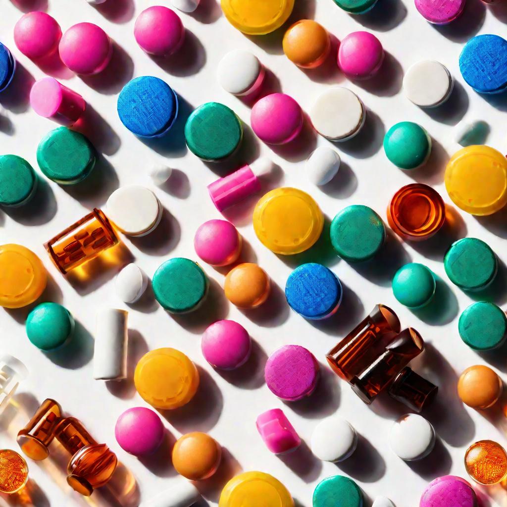 Контрацептивные таблетки разных цветов