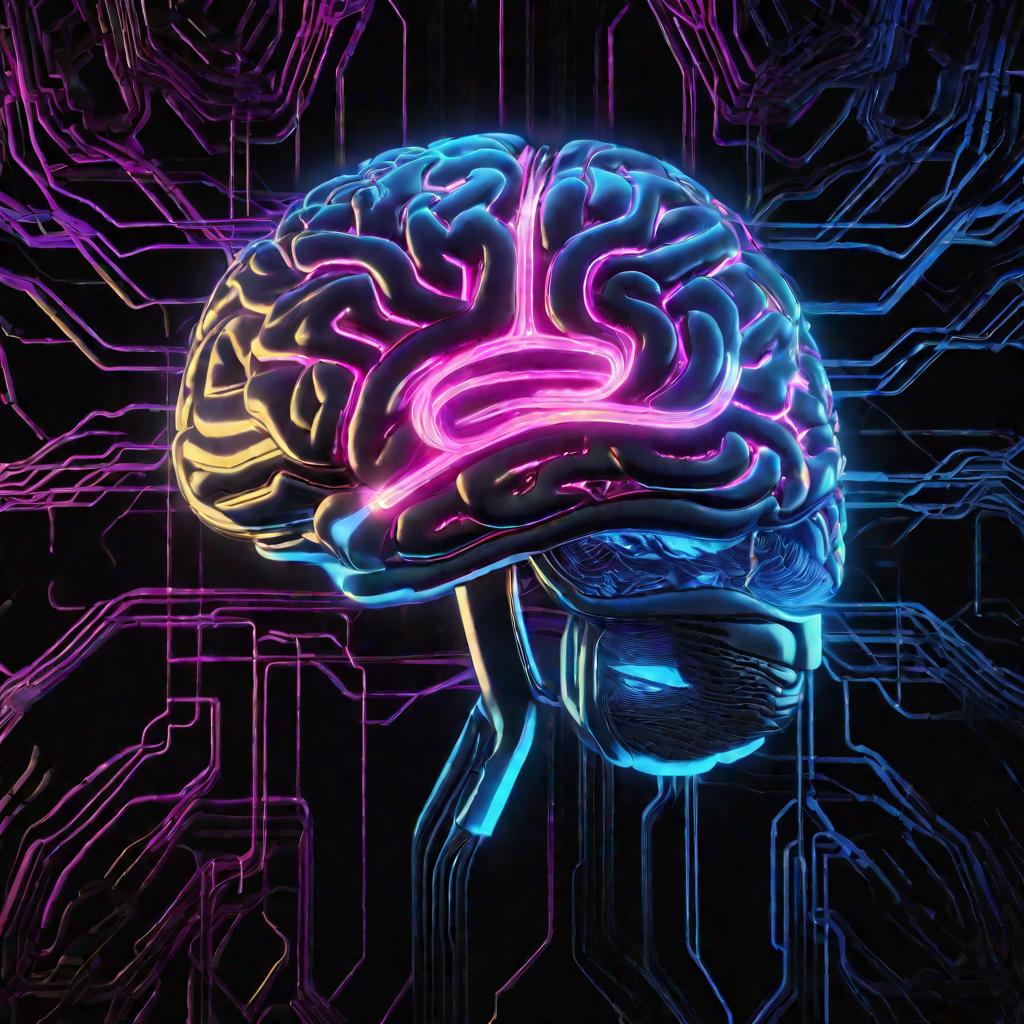 Абстрактное изображение мыслительных процессов в мозге