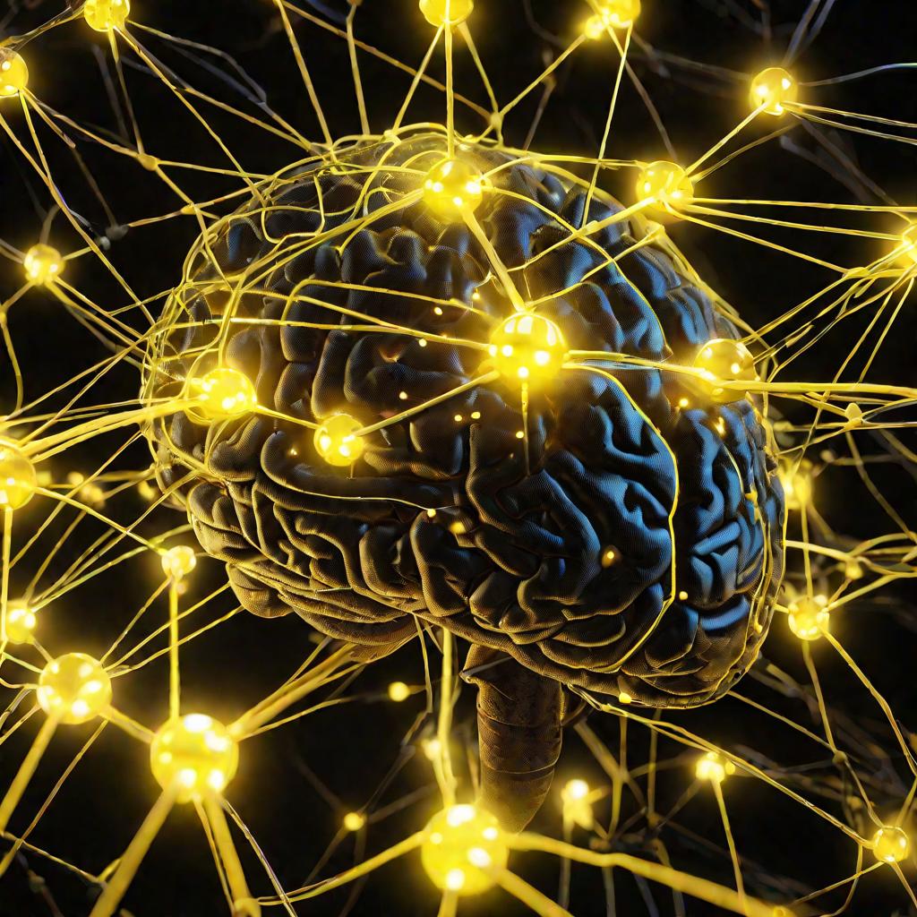 Сеть мозга с ментальной энергией