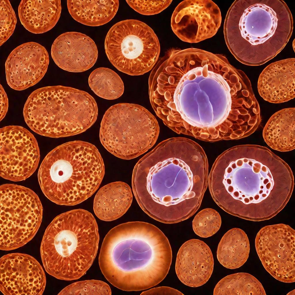 Яйца гельминтов под микроскопом