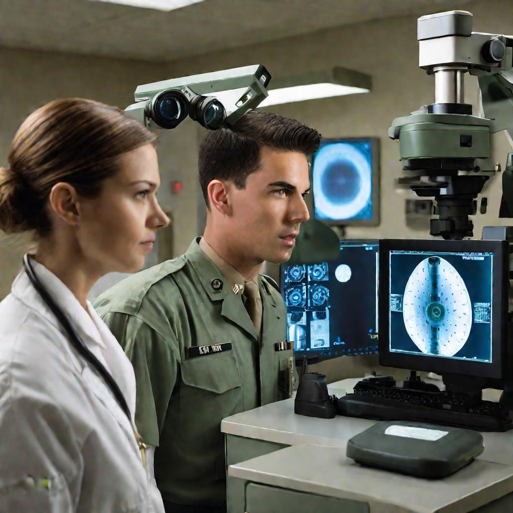 Цифровое оборудование для проверки зрения в военкомате