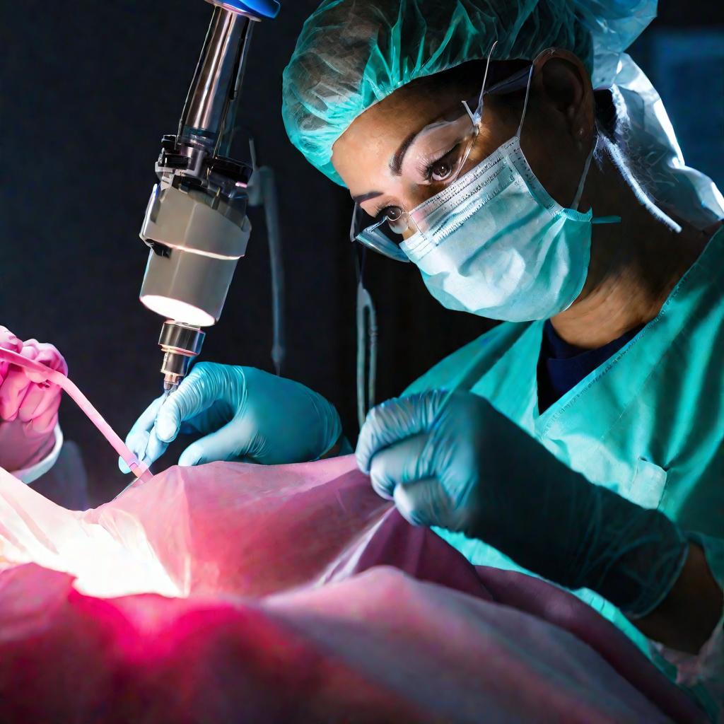 Лапароскопическая операция по удалению опухоли яичника