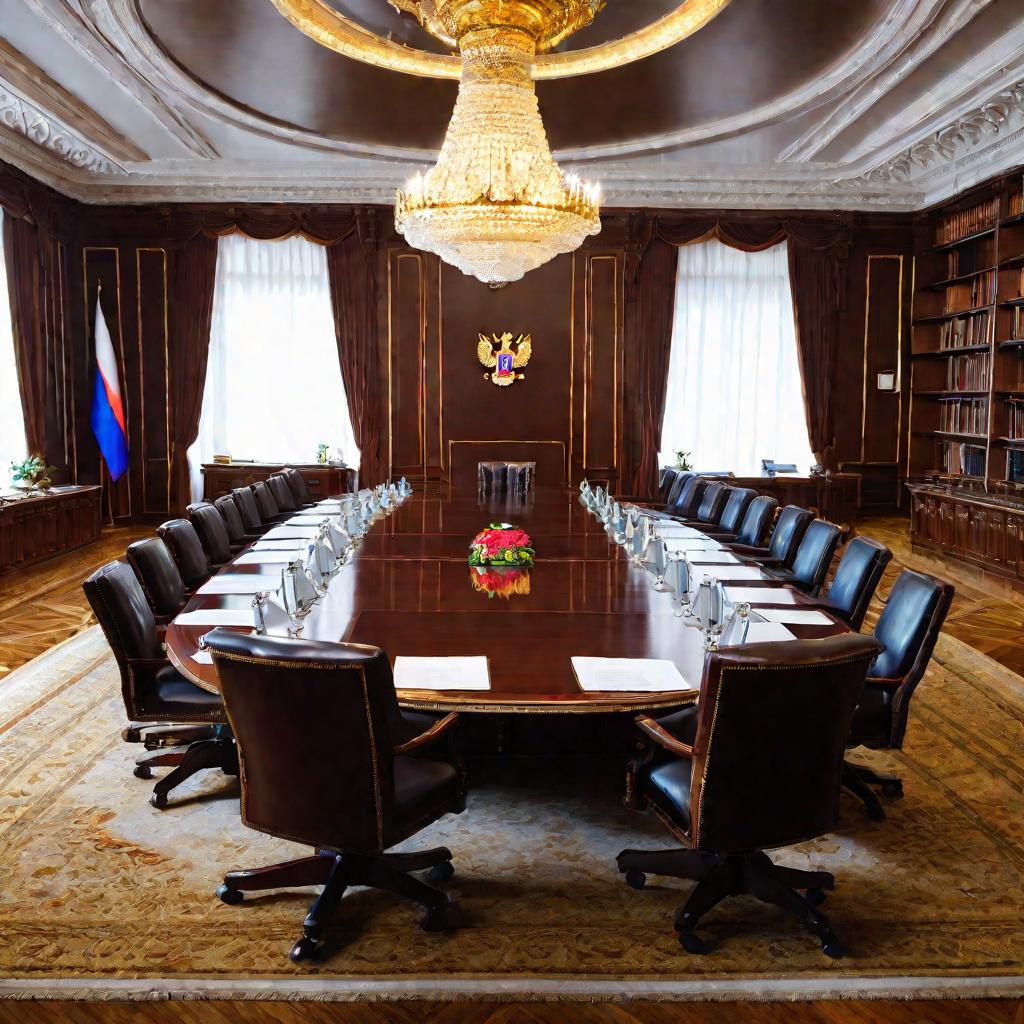 Зал заседаний в Администрации Президента РФ