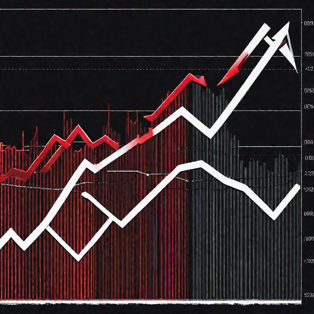 График падения акций