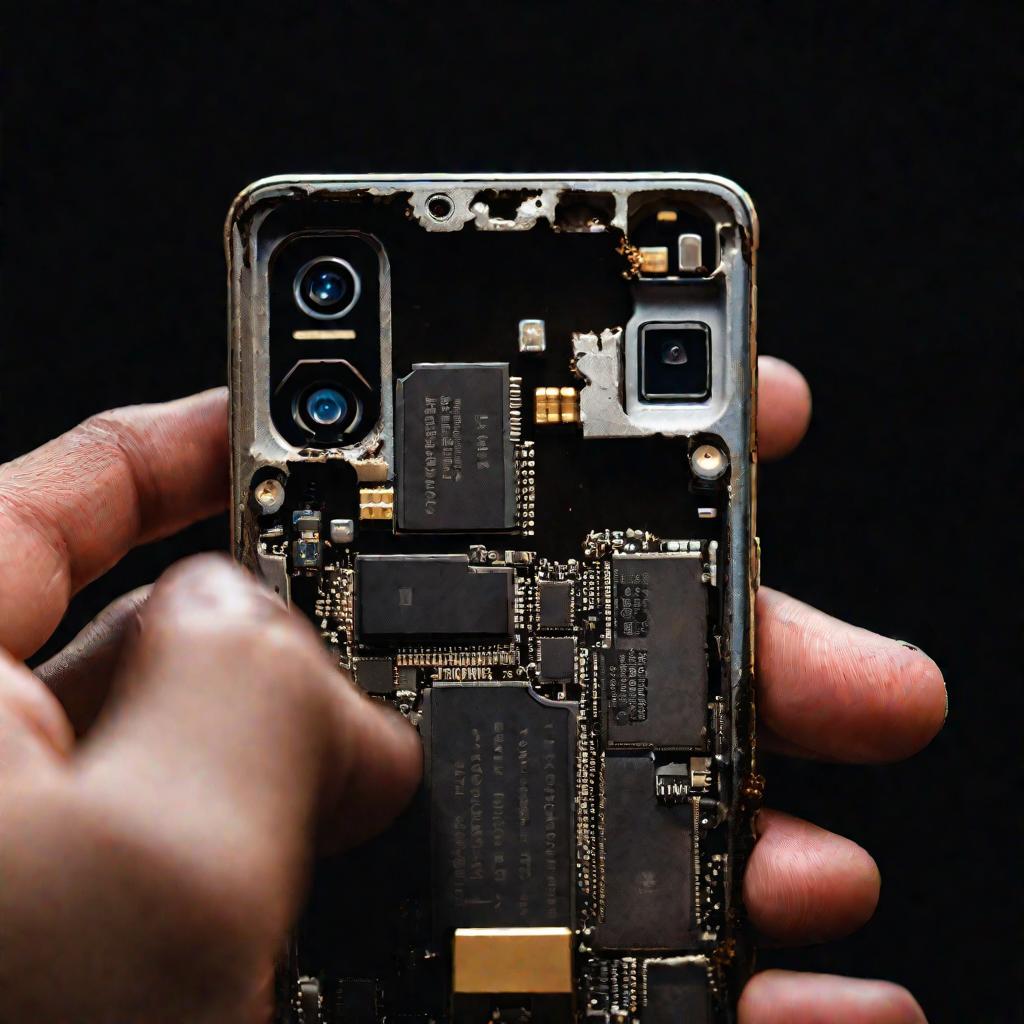 Крупный план грязного разъема для зарядки телефона Samsung