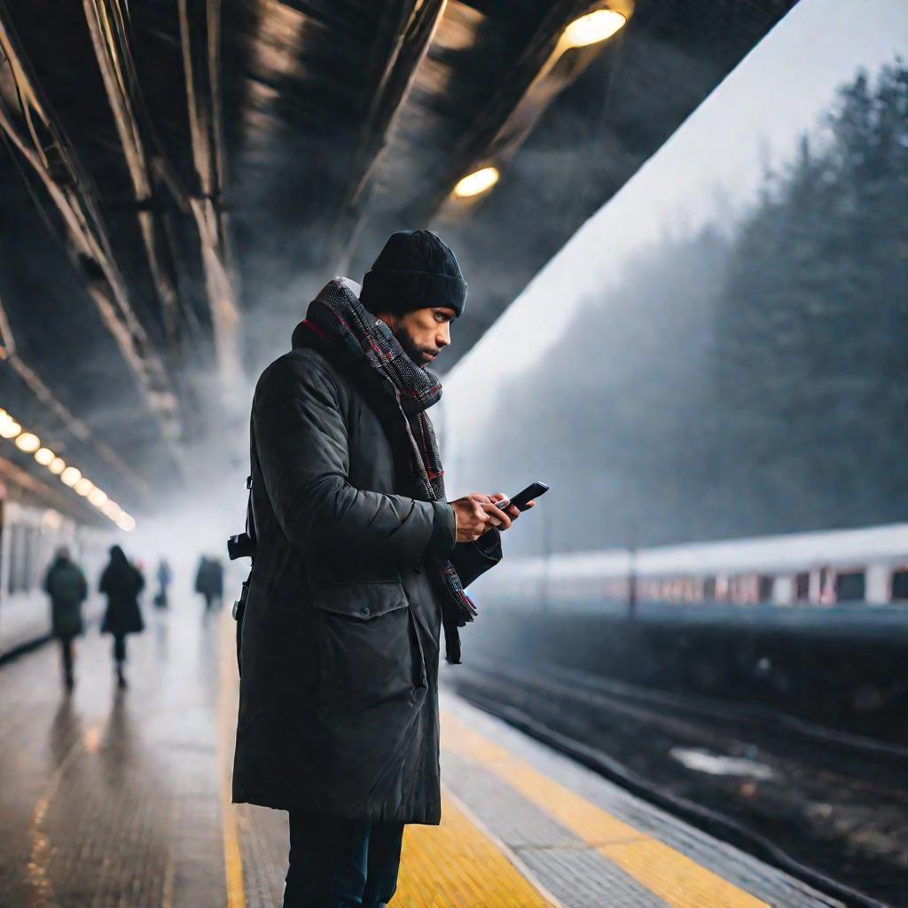 Мужчина не может перенести данные между айфонами перед посадкой в поезд