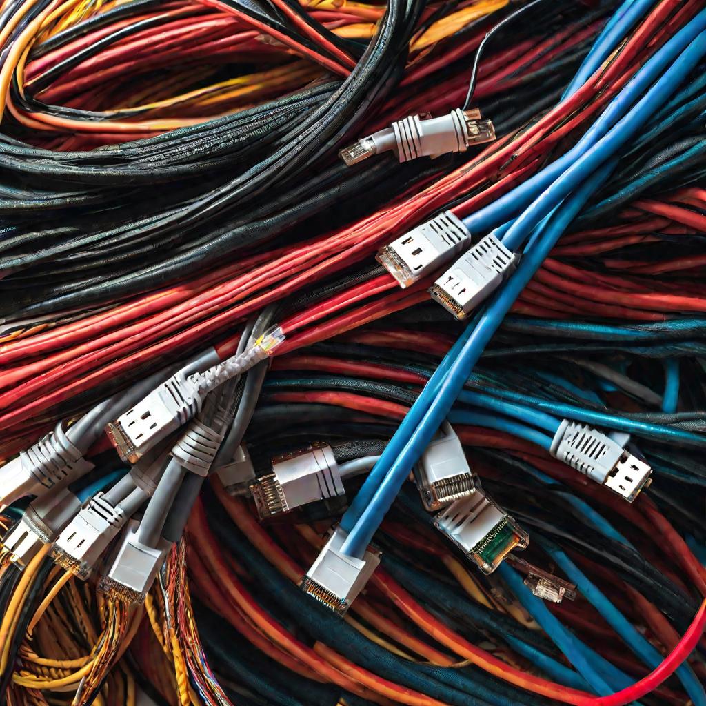 Перепутанные провода Ethernet
