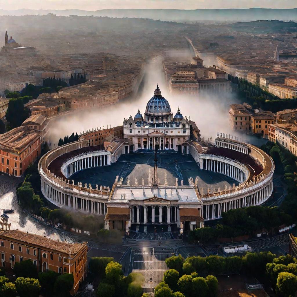 Вид Рима и Ватикана 11 века