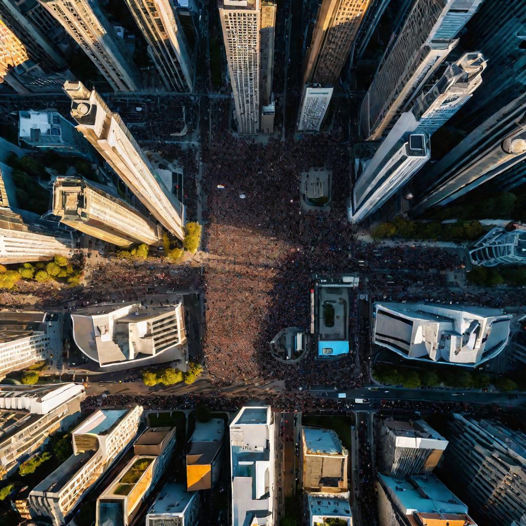 Массовая акция протеста с требованием позитивных перемен