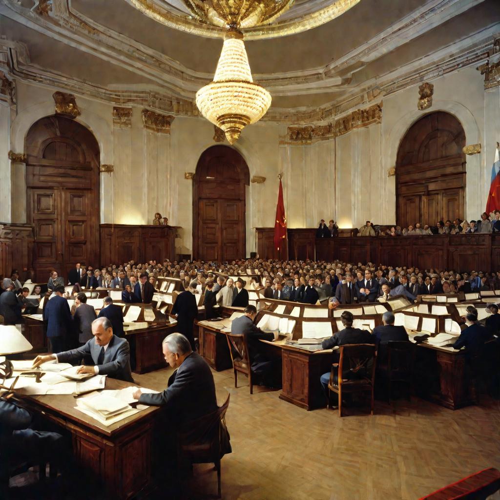 Интерьер офиса Госбанка СССР
