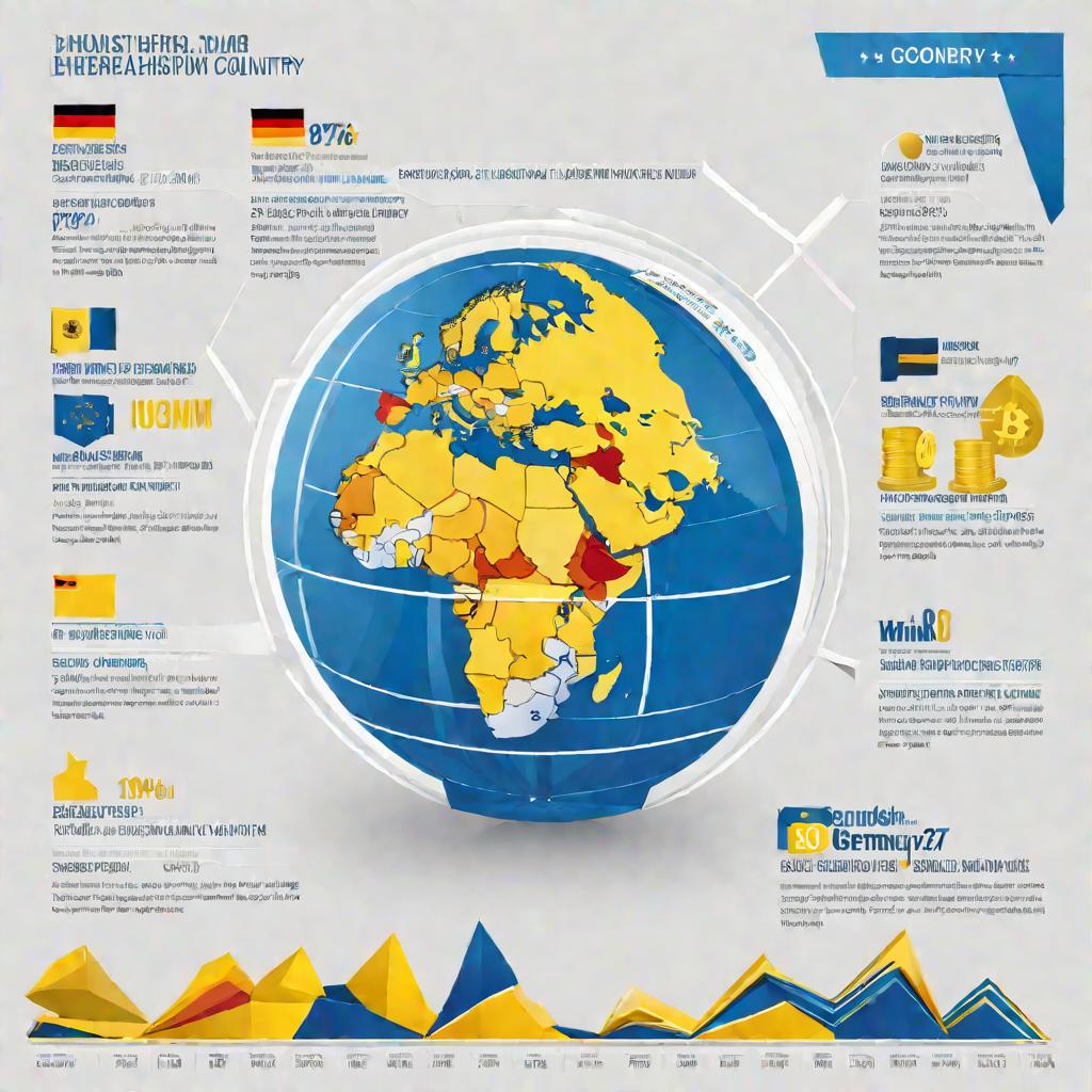 Инфографика с кодом Германии