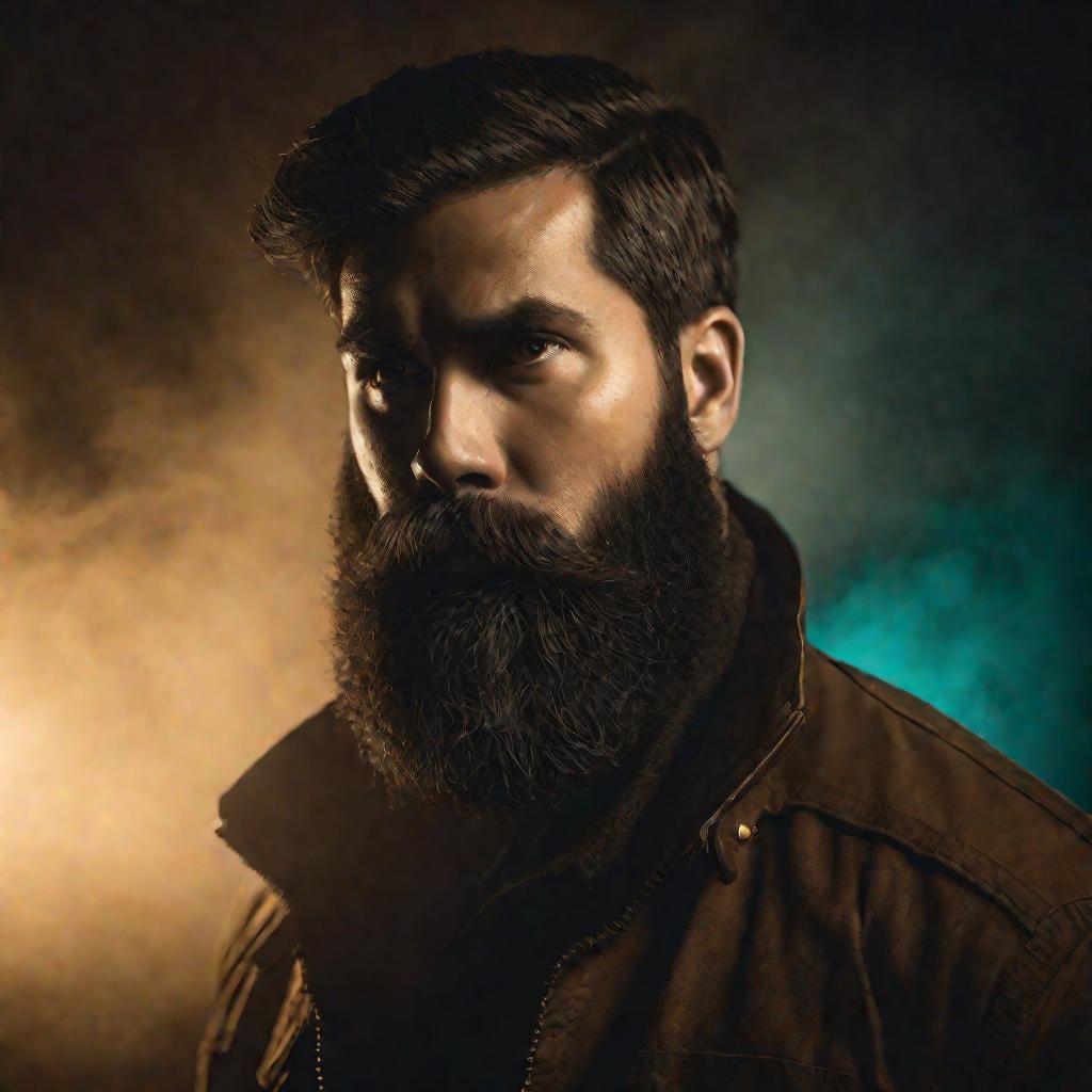 Портрет мужчины с густой бородой