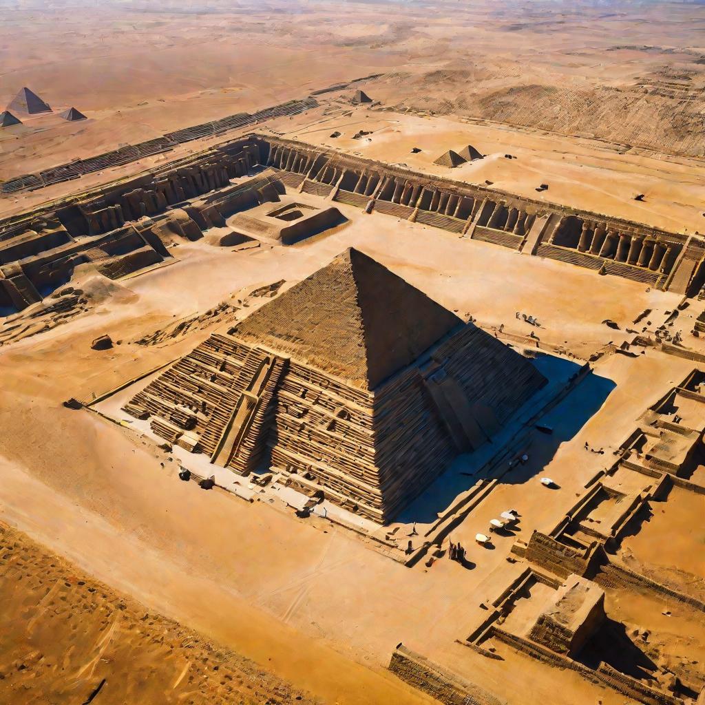 Египтяне измеряют пирамиды