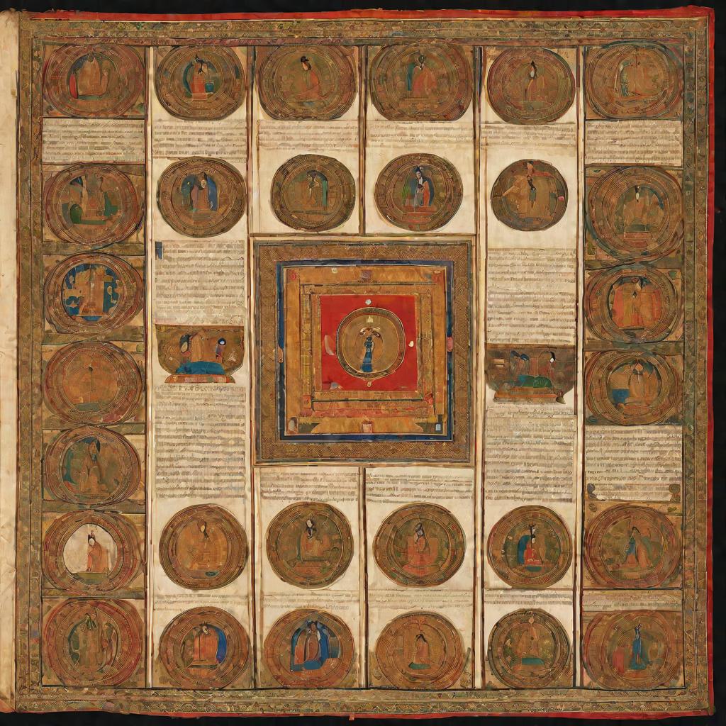 Древняя рукопись на санскрите