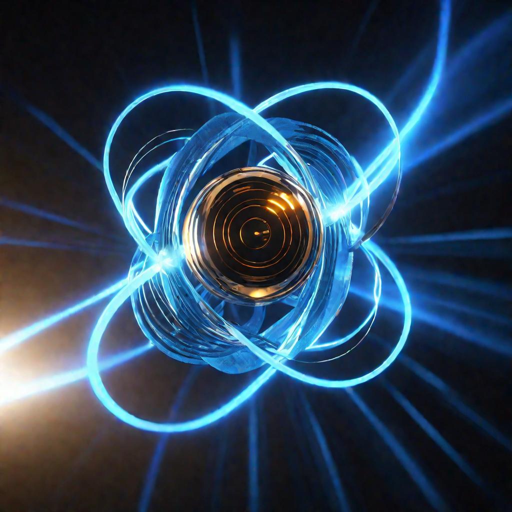 Электрон вращающийся в атоме