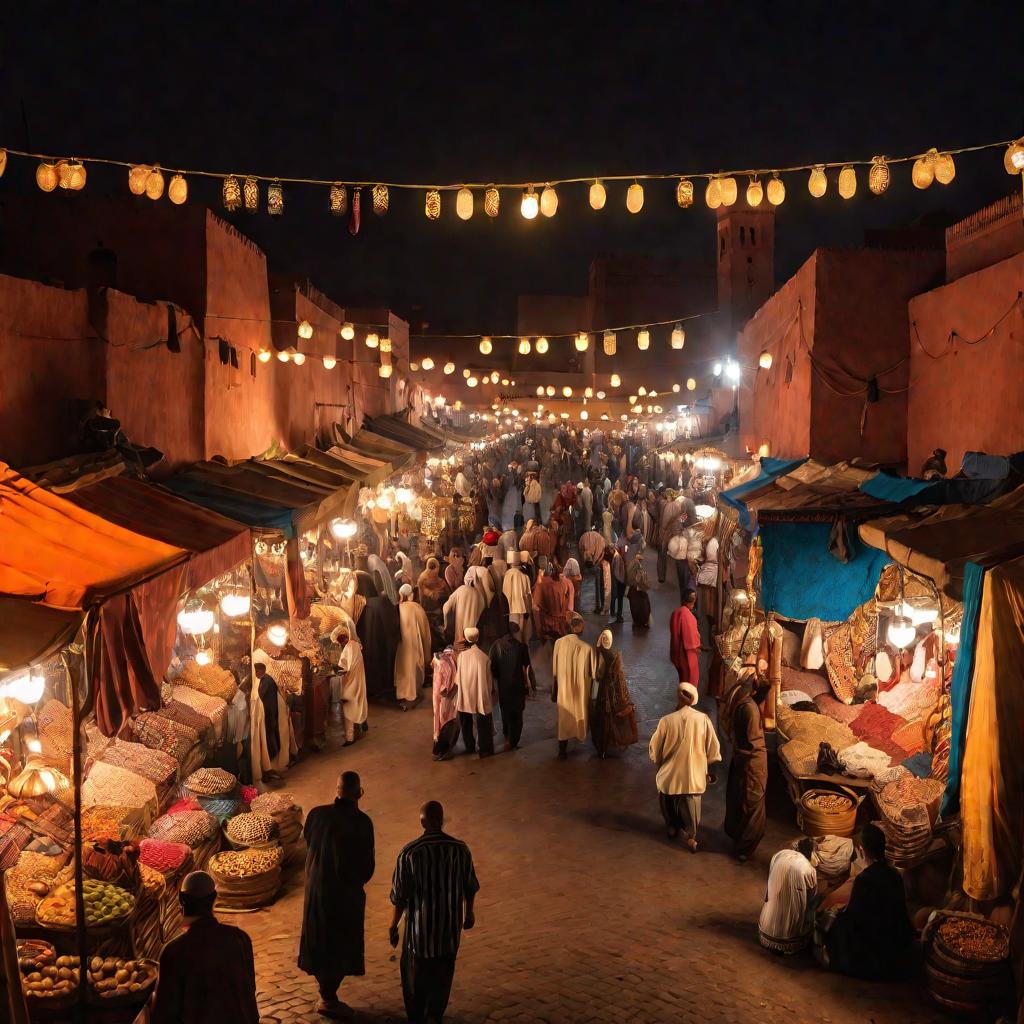 Уличный рынок в Марракеше