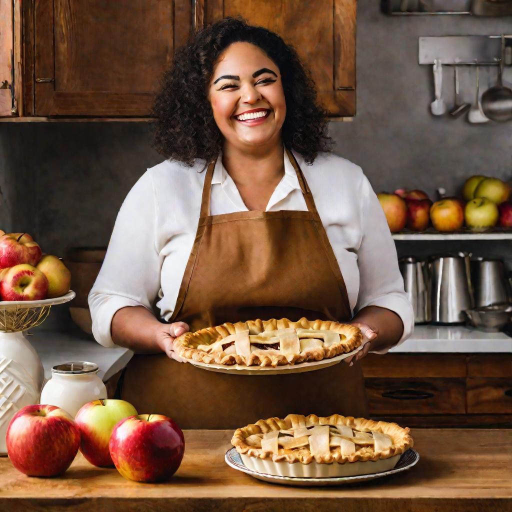 Женщина с яблочным пирогом