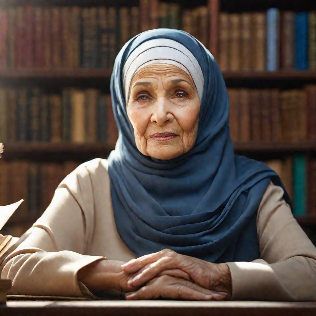 Пожилая мусульманка-активистка