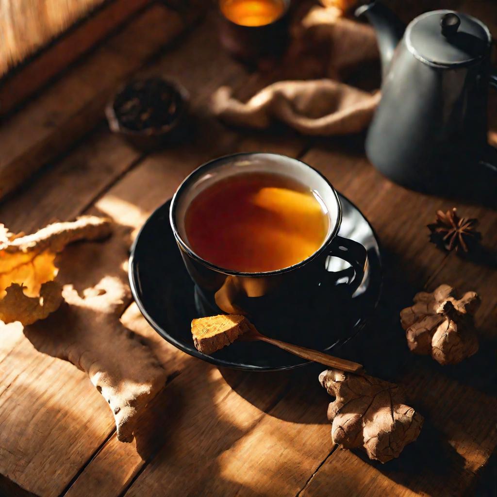 Фото имбирного чая