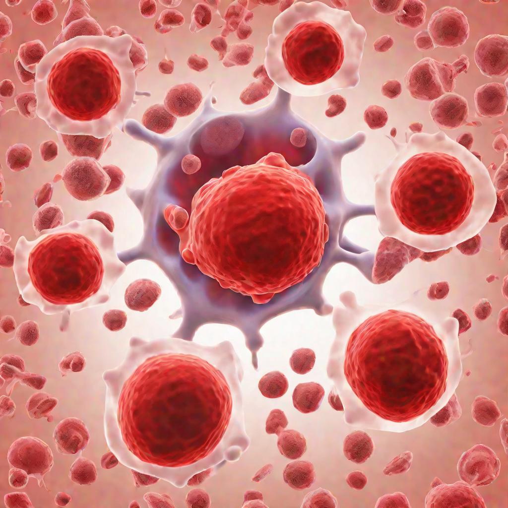 Схема созревания стволовой клетки в эритроцит