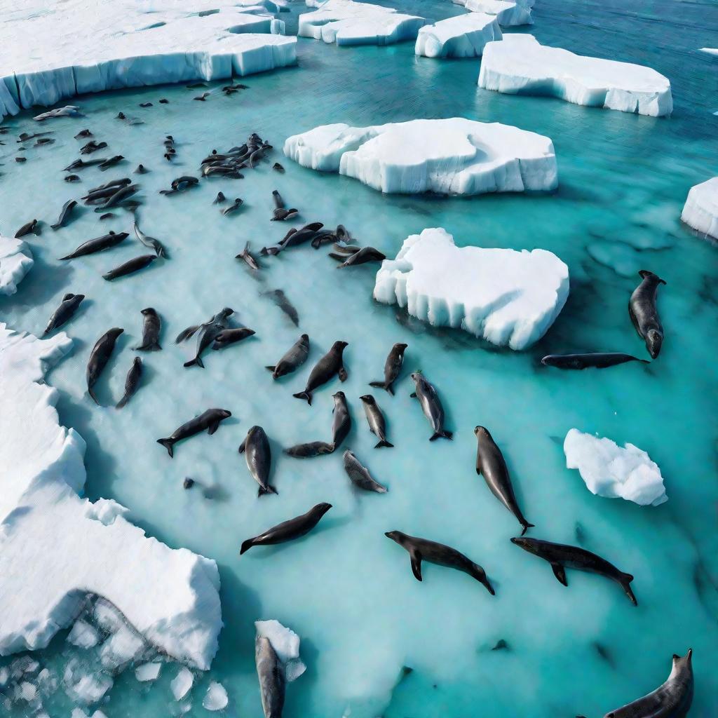 Тюлени в Арктике