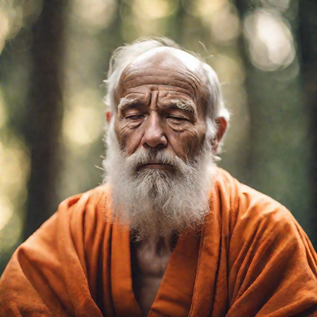 Медитирующий монах