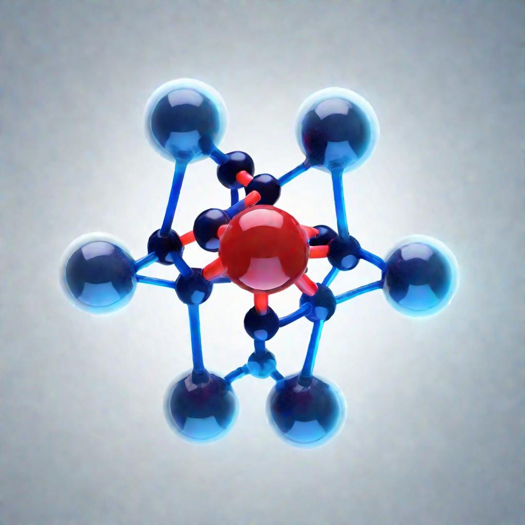 Молекула этилена с плоским строением