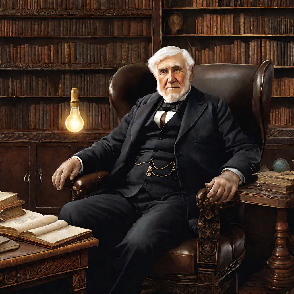 Портрет пожилого Эдисона