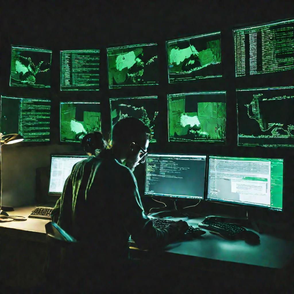 Хакер выясняет IP роутера через терминал