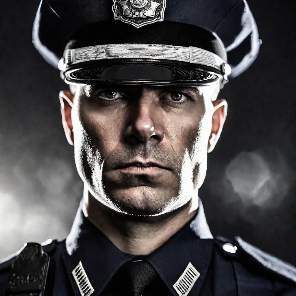 Портрет полицейского в форме