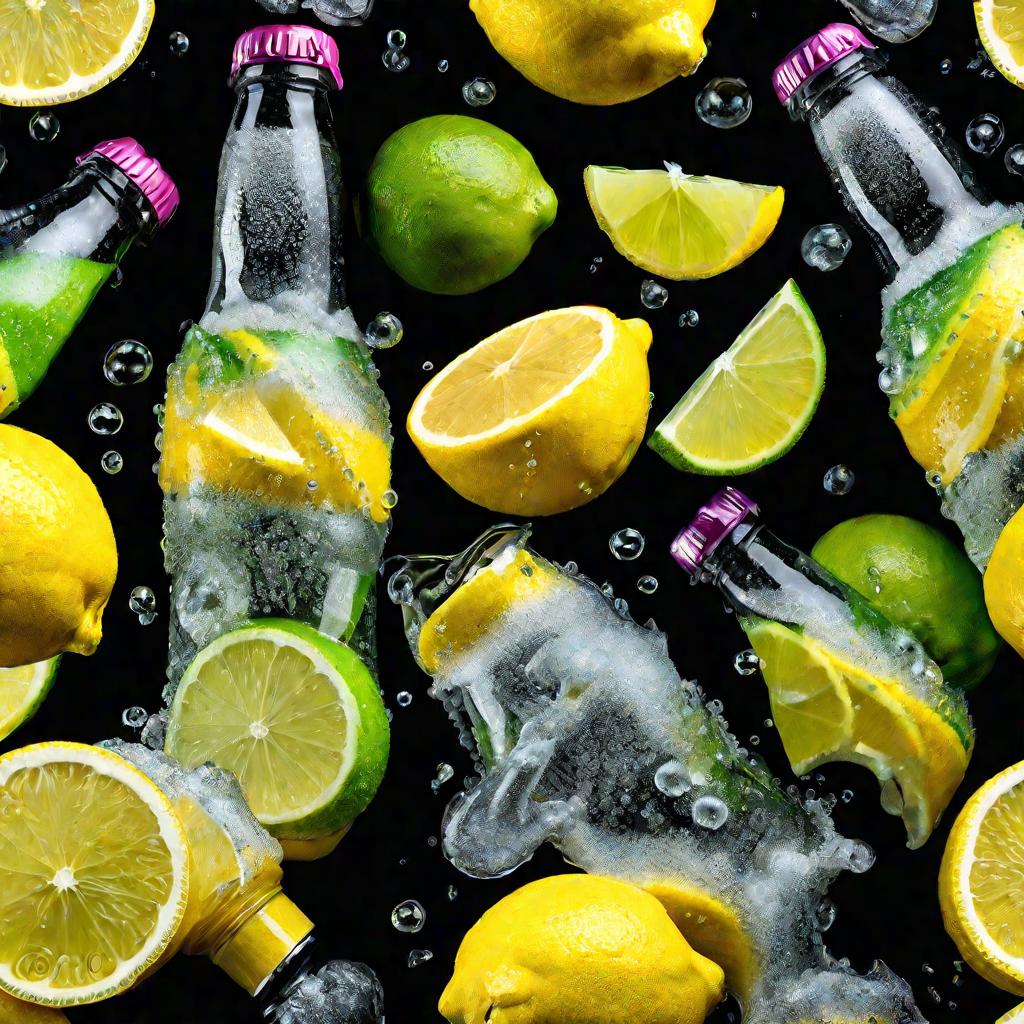 Газированная вода и лимоны