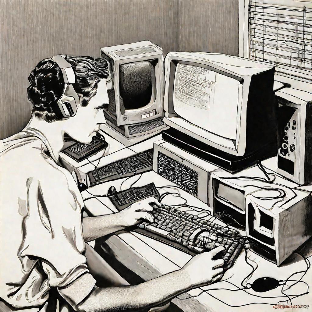Девочка запускает компьютерную игру