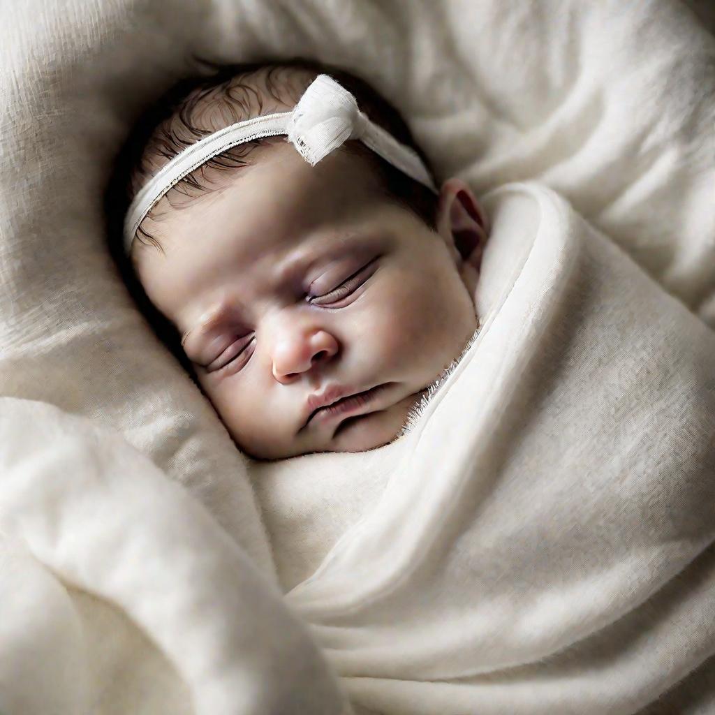 Спящий новорожденный