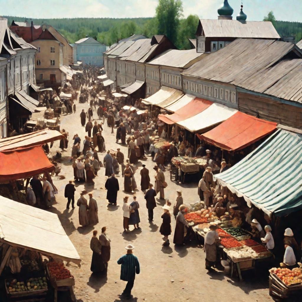 Рынок 19 века в России