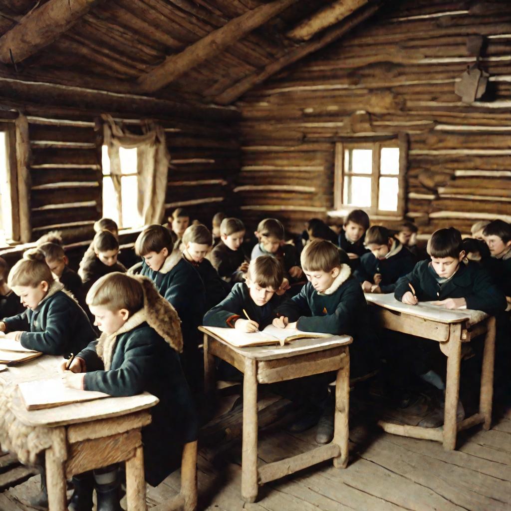 Земская школа в деревне