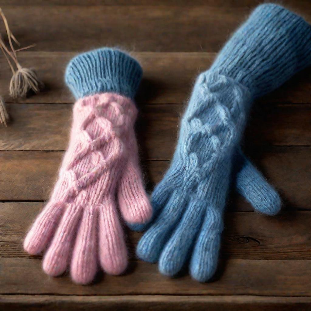 Пара зимних перчаток