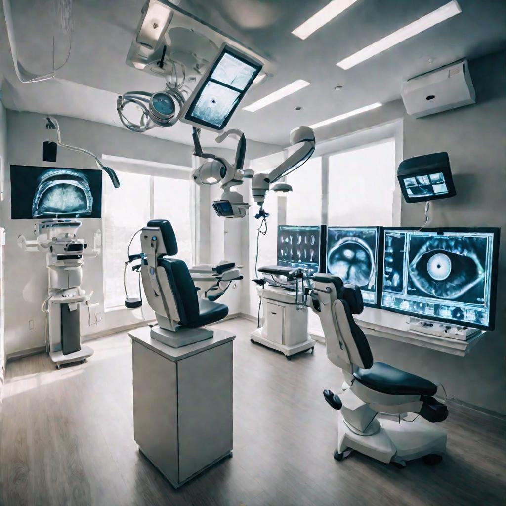 Кабинет офтальмолога с оборудованием