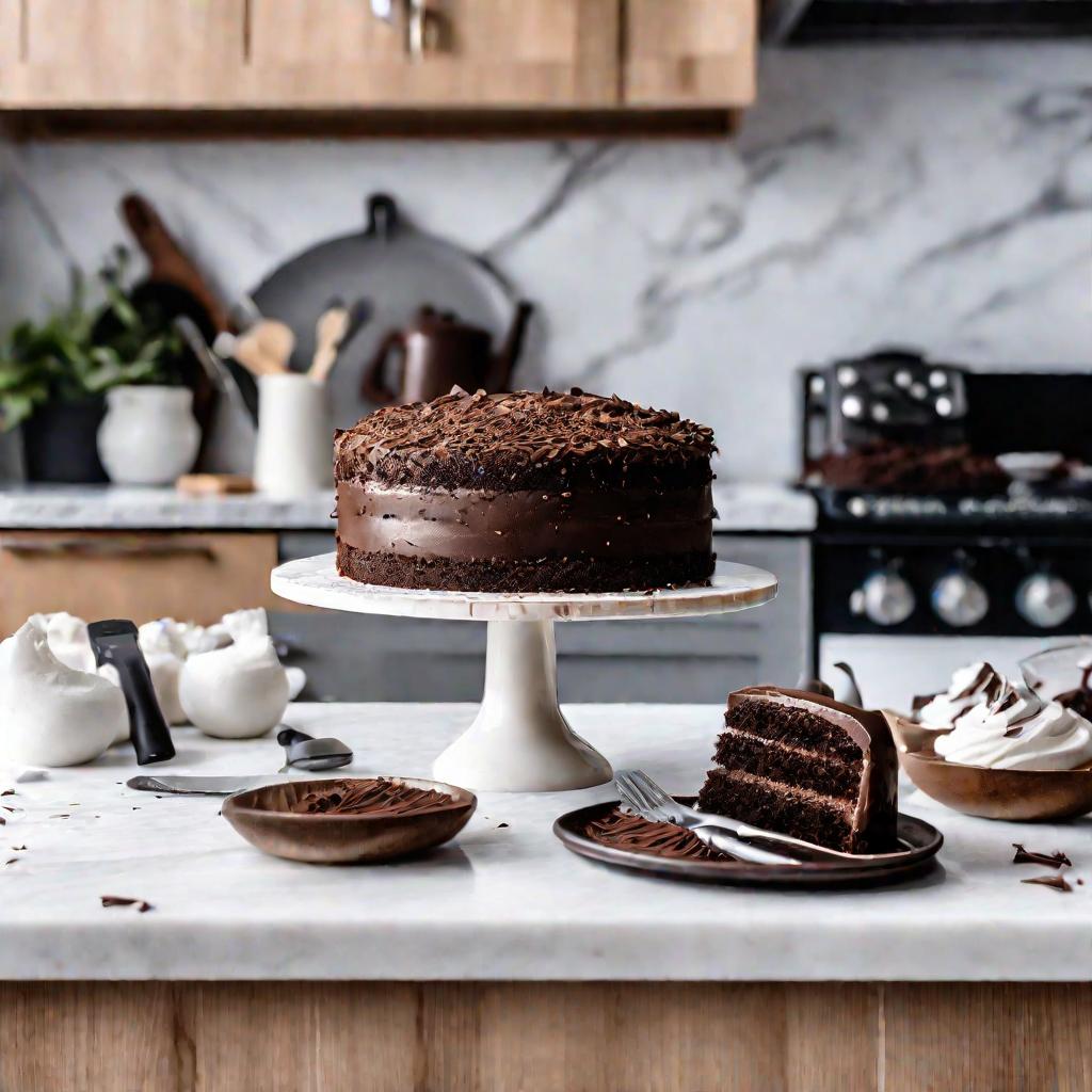 Шоколадный торт профессиональной выпечки