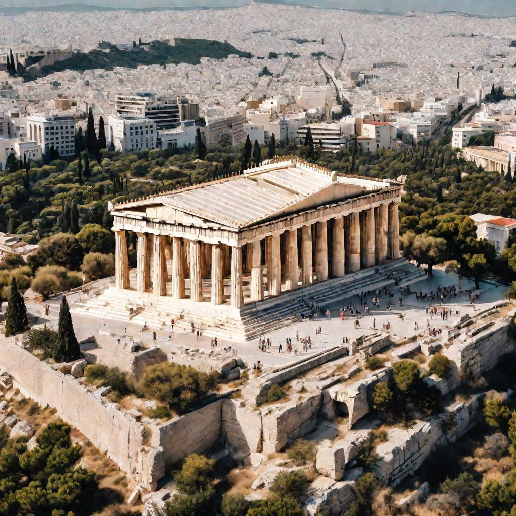 Афинский Акрополь сверху